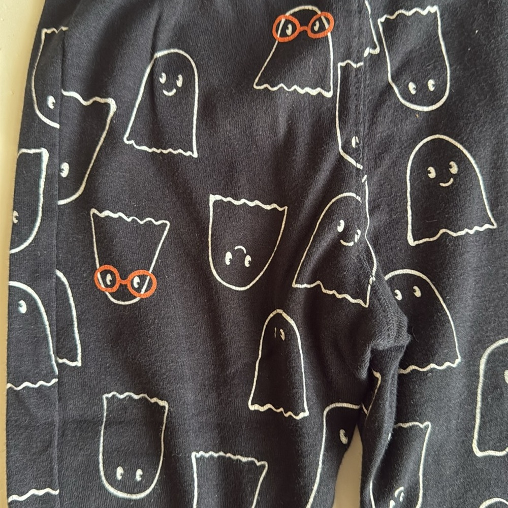 Carter's “Little Boo” Halloween Shirt & Black Ghost Pants 24 Months - Picture 5 of 9